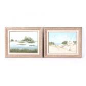 MILLER Kathy 1900-1900,Pair shore scenes, Dunes and Marsh,Ripley Auctions US 2019-11-16
