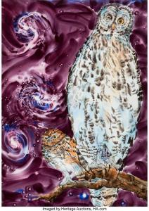 MILLER Melissa W 1951,Two Owls and Three Galaxies,1996,Heritage US 2023-12-02