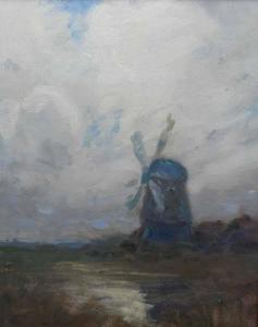 MILLER Oscar 1867-1921,Dutch landscape with a windmill,Peter Wilson GB 2018-04-25