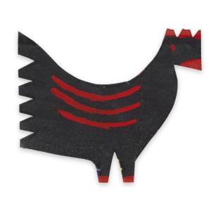 MILLER Reuben A. 1912-2006,Double-sided painted rooster cutout,Freeman US 2018-04-25