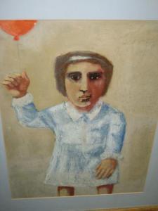 MILLER RITCH 1925-1991,Portrait of a child holding a balloon,Ivey-Selkirk Auctioneers US 2009-11-14