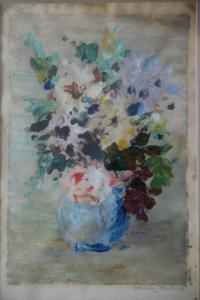 MILLER Shirley,Floral Still Life in Blue Vase,1971,Bonhams & Goodman AU 2009-03-22