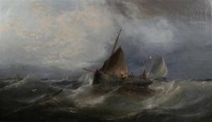 MILLER W 1800-1800,Fishing boat on a choppy sea,1872,Gorringes GB 2011-03-23