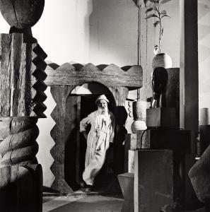 MILLER Wayne,Constantin Brancusi in his studio, Paris, from In ,1946,Swann Galleries 2023-04-27