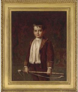 Miller William Edwards,Portrait of a young boy, three-quarter-length, hol,1896,Christie's 2006-09-06