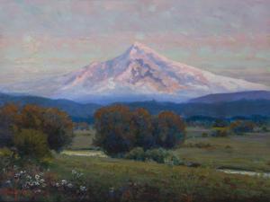 MILLESON Royal Hill 1849-1926,The Evening Hour - Mount Hood Oregon,John Moran Auctioneers 2019-06-23