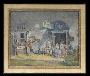 MILLET Clarence 1897-1959,French Quarter Antique Shop,New Orleans Auction US 2014-05-18