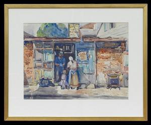 MILLET Clarence 1897-1959,French Quarter Blacksmith's Shop,New Orleans Auction US 2014-05-18