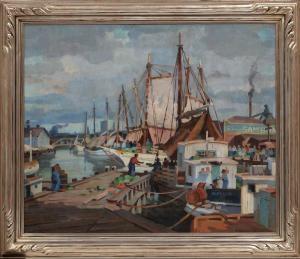 MILLET Clarence 1897-1959,The Basin,1936,Neal Auction Company US 2023-09-08