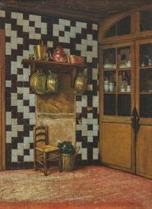 MILLET Francis Davis 1846-1912,Flemish Kitchen,Grogan & Co. US 2020-11-15