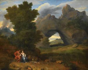 MILLET Francisque I 1642-1679,Acis et Galatée dans un paysage classique avec ,Delorme-Collin-Bocage 2023-11-17