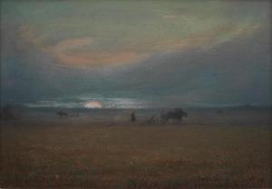 MILLET Francois 1851-1917,Ploughing at sunset,Bonhams GB 2019-02-20