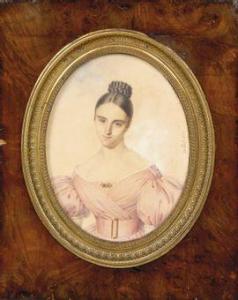 MILLET Frederic,Portrait de Madame Dumont (nee le Pescheur de Blan,1834,Pestel-Debord 2021-12-21