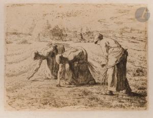 MILLET Jean Francois 1814-1875,Les Glaneuses,Ader FR 2024-04-03
