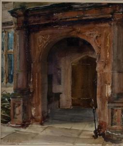 MILLIGAN E.A,Entrance to Bileslley Manor, near Stratford Upo,Simon Chorley Art & Antiques 2016-03-22