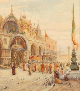 MILLIKEN James William,Religious procession in front of St. Mark?s Basili,Capes Dunn 2022-03-22