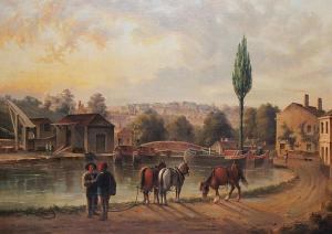 MILLINGTON TROWBRIDGE W 1800-1800,View of Kennett and Avon Canal,1854,Bonhams GB 2011-03-17