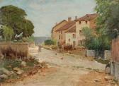 MILLION Joseph 1861-1931,Le village,Aguttes FR 2012-06-19