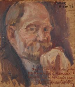 MILLIOTTI Nicolas 1874-1962,Portrait of V. Toporoff,1926,Shapiro Auctions US 2023-06-15