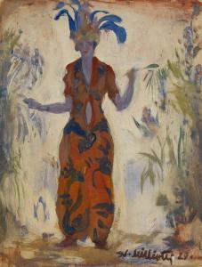 MILLIOTTI Nicolas 1874-1962,Woman in Oriental Costume,1929,MacDougall's GB 2019-06-05