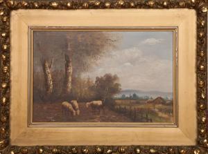 MILLROSE A.,Sheep in a Landscape,Stair Galleries US 2015-11-20