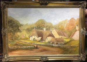 MILLS DENISE,Rural Village Scene,Rowley Fine Art Auctioneers GB 2018-07-21