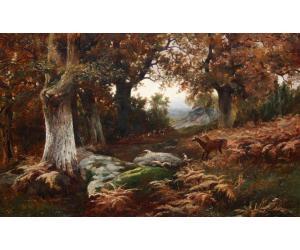 MILNE J,Gorge Aux Luleps, Forest of Fontainebleau,1888,Keys GB 2014-04-17