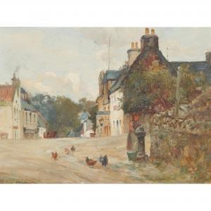 MILNE Joseph 1857-1911,HIGH STREET, WESTER ABERDOUR,Lyon & Turnbull GB 2022-06-16