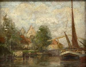 MILNE William Wall 1865-1949,Sailing Barge on the Broads,David Duggleby Limited GB 2021-11-26