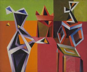 MILNER Allan 1910-1984,Geometric abstract,Sworders GB 2023-10-17