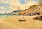 MILNER Fred 1860-1939,Cornish beach,David Lay GB 2016-10-27