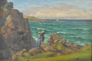 MILNER James Hiley 1869-1954,Mother and Son Looking Out to Sea, St Ives,1910,David Lay GB 2017-04-27