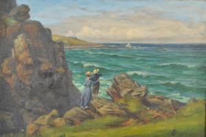 MILNER James Hiley 1869-1954,Mother and Son Looking Out to Sea, St Ives,1910,David Lay GB 2017-01-26