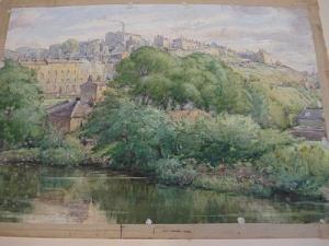 MILNER James Hiley 1869-1954,View of a mill town from a river,Bonhams GB 2012-02-07