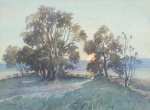 MILNER Joseph 1888,Sunset near Amersham,20th century,Eastbourne GB 2021-08-03