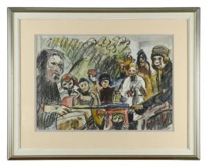 MILWARD Frith 1906-1982,Onlookers,Cheffins GB 2021-07-29