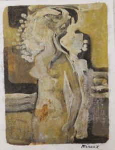 MINAUX Andre 1923-1986,Femme de profil,Millon & Associés FR 2018-01-31