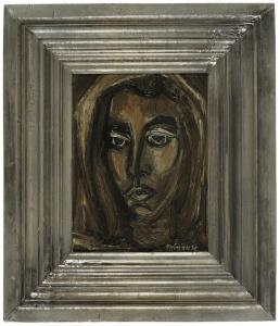 MINAUX Andre 1923-1986,Portrait de femme,Etienne de Baecque FR 2013-11-16