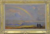 MINEUR Georges 1880,"Arc-en-ciel sur la mer",Rops BE 2015-04-12