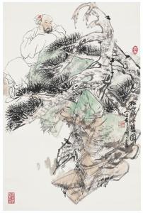 MING MING WANG 1952,Resting under the Pine Tree,1985,Christie's GB 2019-09-10
