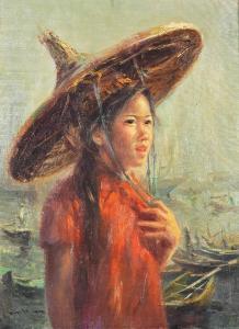MING WAI 1938,Fisherwoman,Bonhams GB 2022-10-31