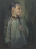 MING WAI 1938,Young girl,Aspire Auction US 2017-09-09
