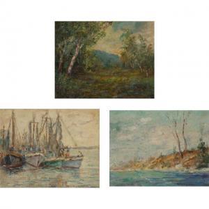 MINOR Anne Rogers 1864-1947,Crab Boats, Brunswick, Georgia,William Doyle US 2018-12-05