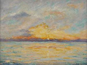 MINOR Anne Rogers 1864-1947,sunset over water,Butterscotch Auction Gallery US 2019-07-21