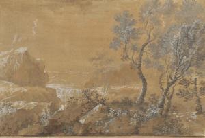 MINOZZI Bernardino 1699-1769,A rocky landscape with a waterfall,Christie's GB 2012-12-06