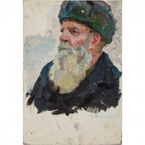 MINSKY Grigoryi Semyonov 1912-2011,Ritratto di vecchio,Wannenes Art Auctions IT 2023-04-12
