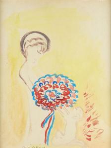 MINTCHINE Isaac 1900-1941,Femme et enfant au bouquet,Kahn & Associes FR 2023-06-24