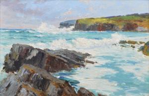 MINTON H.A 1891-1920,Cornish coastal scene,Peter Wilson GB 2018-09-12