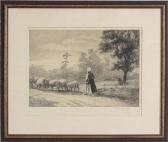 MINTON Roger 1800-1900,Tending Sheep,1912,Stair Galleries US 2013-04-26