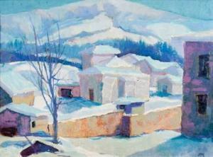 MION Antonio 1907-1992,Cesuna sotto la neve,1972,Fidesarte IT 2017-12-05